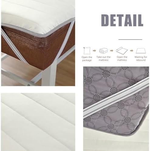 LDLCYCN Massage Mattress Topper 4Cm Thick Beige