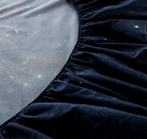 Feelyou Kids Galaxy Starry Sky Sheet Set Twin Size