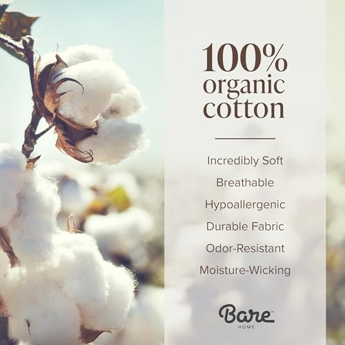 Bare Home Organic Cotton Duvet Cover Set - TwinTwin XL Grey