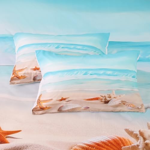 FUYEUN Beach Bedding Set Twin Size for Kids