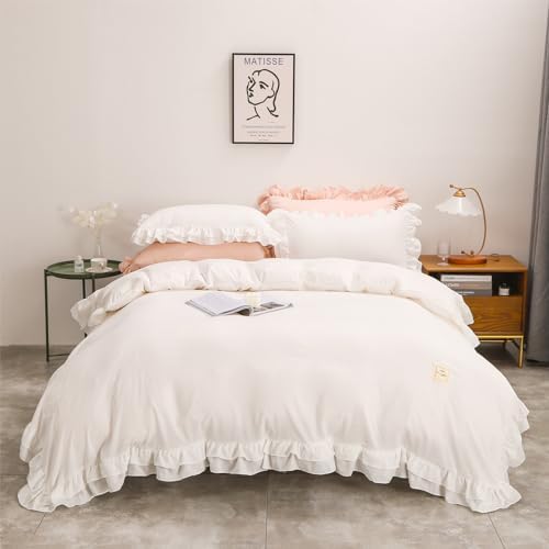 YamYard 3 Pcs Duvet Cover Queen Size Set