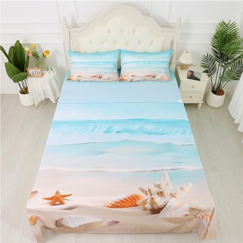 FUYEUN Beach Bedding Set Twin Size for Kids