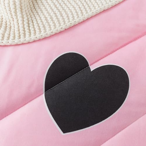 Blush Pink Love Comforter Set King Size