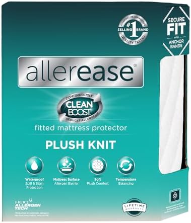 Aller-Ease CleanBoost Plush Mattress Protector Twin