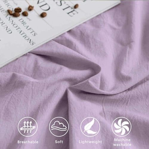 KimLuxz Lavender Duvet Cover Set Queen 3 Pieces