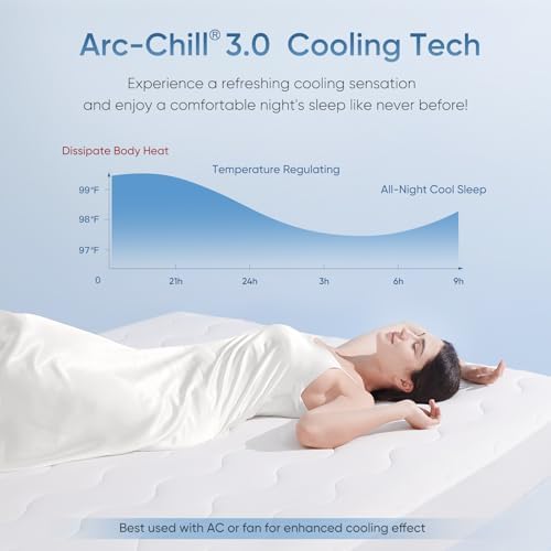Elegear Queen Cooling Mattress Pad for Hot Sleepers 1