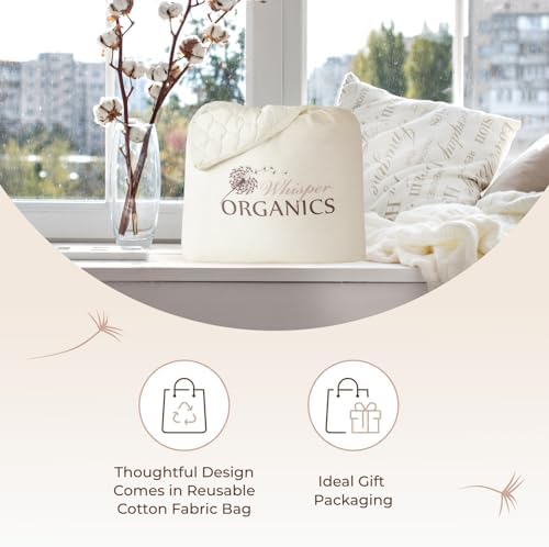 Whisper Organics 100 Cotton Mattress Pad Twin XL