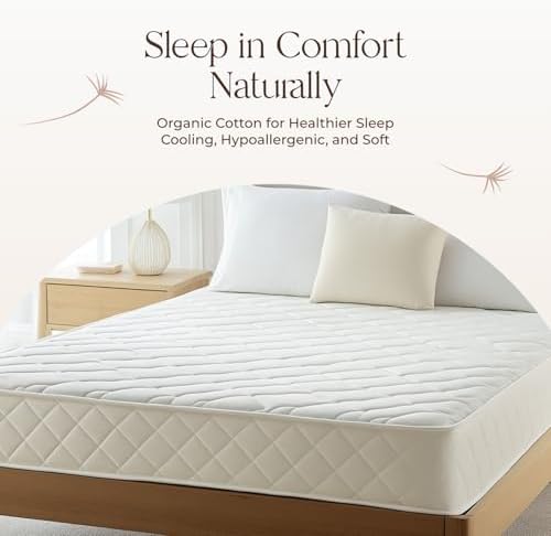 Whisper Organics 100 Cotton Mattress Pad Twin XL