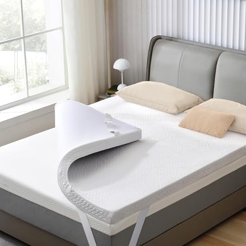 SINWEEK 3 Inch Gel Memory Foam Mattress Topper Twin Size