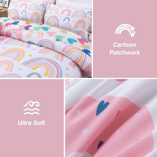 A Nice Night Cartoon Rainbow Comforter Set 6Pcs Twin 1