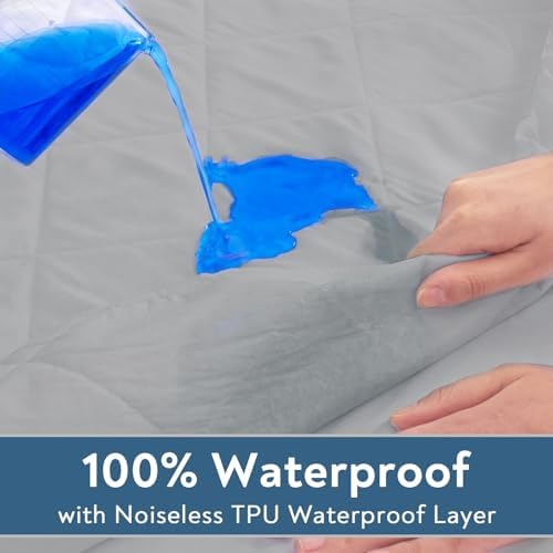 Magik Kover Waterproof Quilted Cot Mattress Pad 30x75 Grey