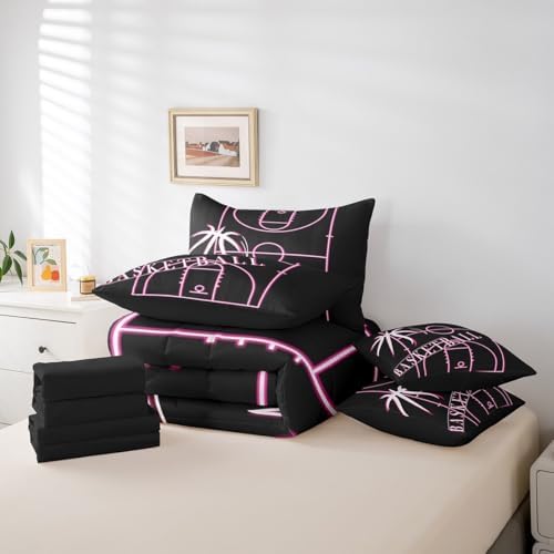 Erosebridal Kids Basketball Comforter Set Queen Size 7-Piece