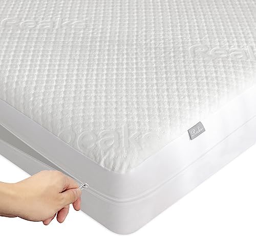Reaks Queen Mattress Protector with Zipper 100 Waterproof