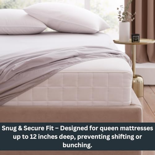 Home Signature Zippered Waterproof Mattress Protector Queen Size