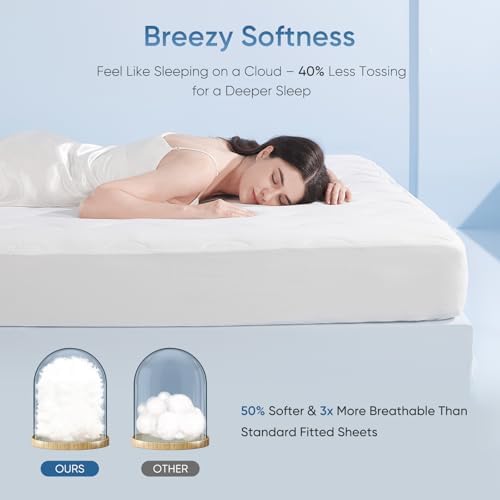 Elegear Queen Cooling Mattress Pad for Hot Sleepers 1