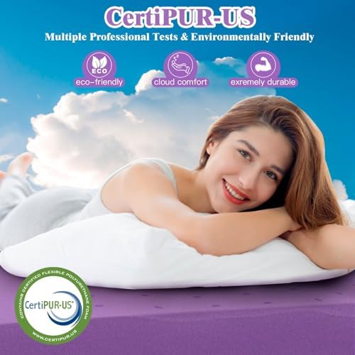 Airensky 2 Inch Cooling Gel Mattress Topper Twin Size