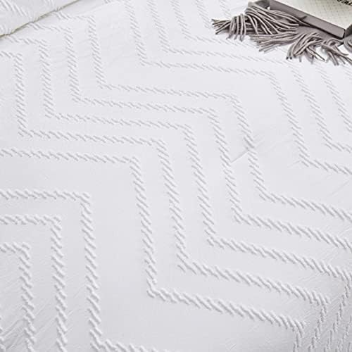 Houseri Boho White Comforter Set Twin 1