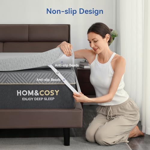 Vipbear Firm Mattress Topper 3 Inch Twin with Cooling Gel