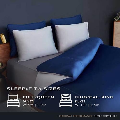 SHEEX Cooling Duvet Cover Set FullQueen Black 1