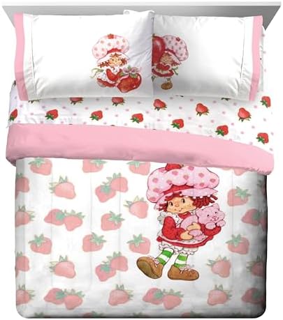 Jay Franco Strawberry Shortcake Queen Comforter Set 7 Piece