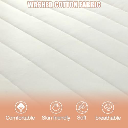 LDLCYCN Lash Bed Mattress Topper 4Cm Thick