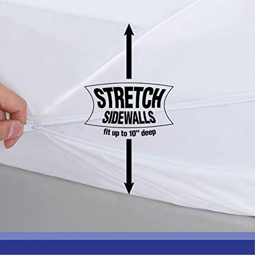 Hypoallergenic Box Spring Protector Twin White