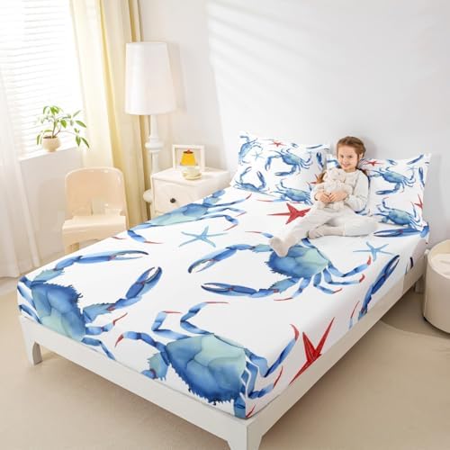 Feelyou Ocean Themed Twin Bed Sheet Set 1