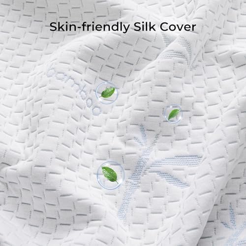 LIKIMIO 4 Twin XL Mattress Topper with Cooling Gel and Memory Foam