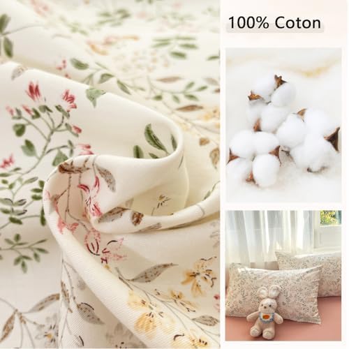 Jolusere Cotton Floral Duvet Cover Set Queen