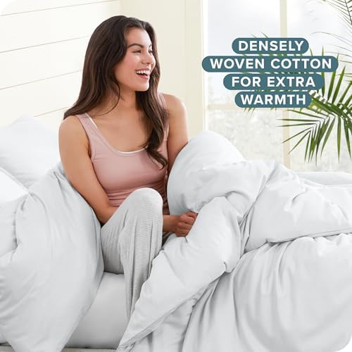 Bare Home Flannel Duvet Cover Set - Twin