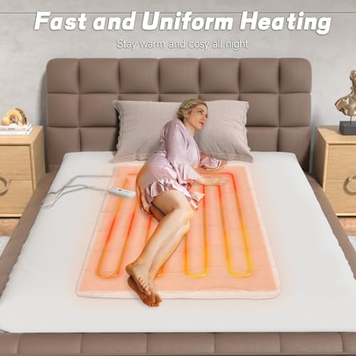 Templewet Heated Mattress Pad Mini Twin - 4 Heat Settings 10 Hour Auto Off