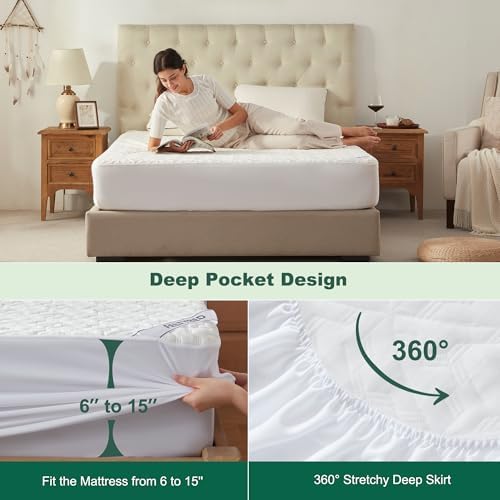 FELTYBED Waterproof Mattress Protector Queen Size 1