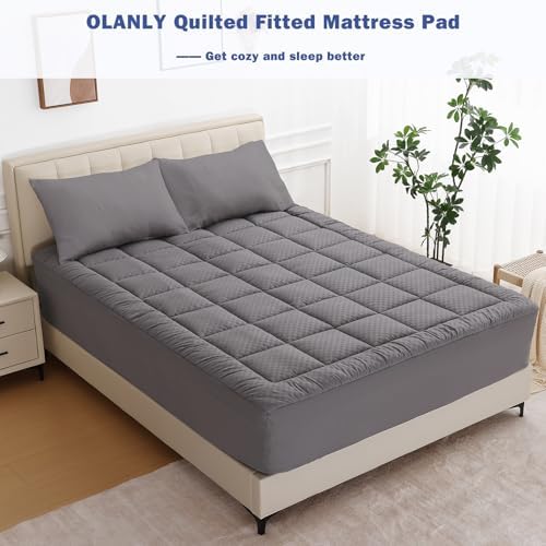 OLANLY Full Mattress Pad with Cooling Top
