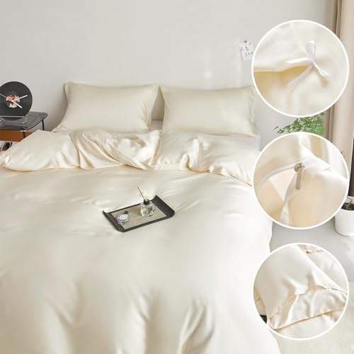 DCSKY Queen Size Tencel Duvet Cover Set 3-Piece 1