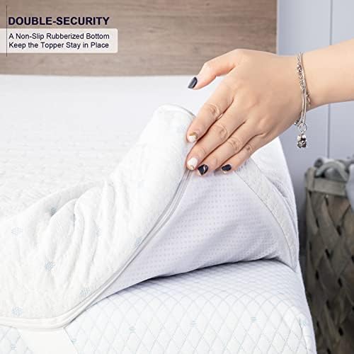 Ferlizer 2 Inch Twin Mattress Topper Cover