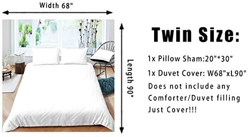 Feelyou Halloween Spider Web Duvet Cover Set Twin Size