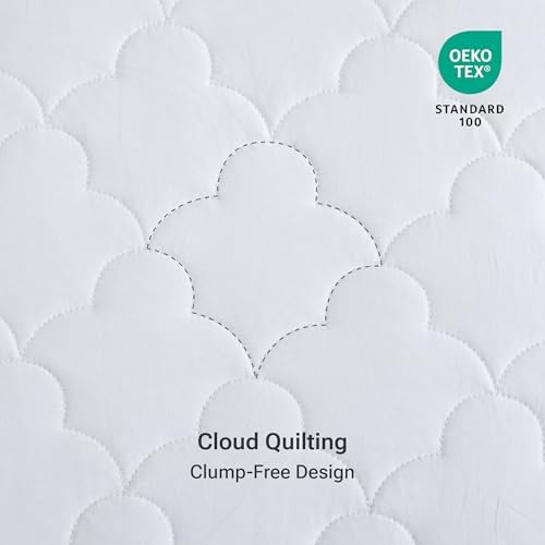 Sleep Philosophy King Mattress Pad - Cotton Quilted Breathable Protector 1