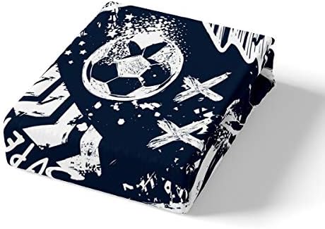 Erosebridal Boys Football Duvet Cover Set Navy Blue