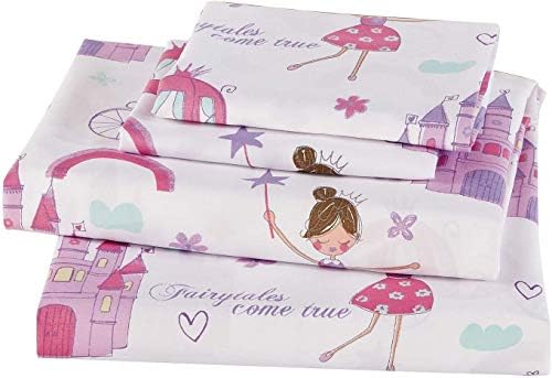 Linen Plus Girl Fairy Tale Princess Sheet Set