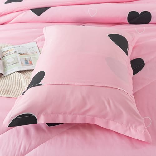 Blush Pink Love Comforter Set King Size