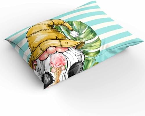 Boanket 3-Piece Queen Bedding Set with Zipper and Tropical Leaves Pattern