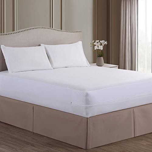 Hypoallergenic Box Spring Protector Twin White