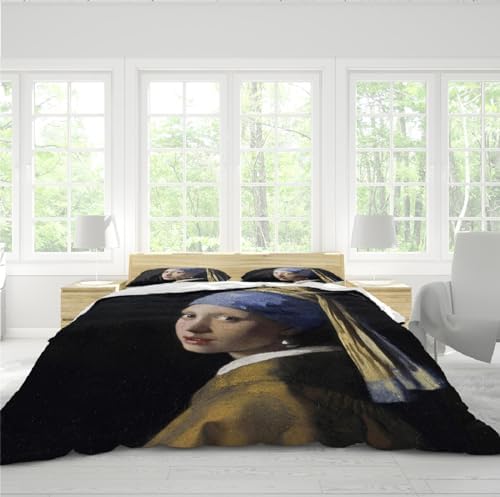 HOBBOY Black Duvet Cover Set 3 Piece Twin XL with Zipper