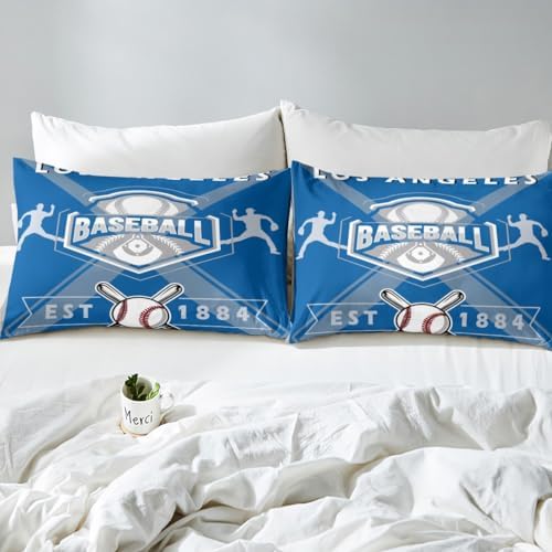 Erosebridal Baseball Bed Sheet Set Twin Size 1