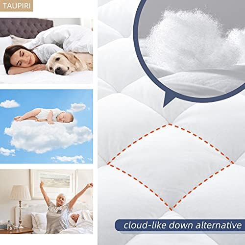 Taupiri Full Quilted Mattress Pad Cover with Deep Pocket 8-21