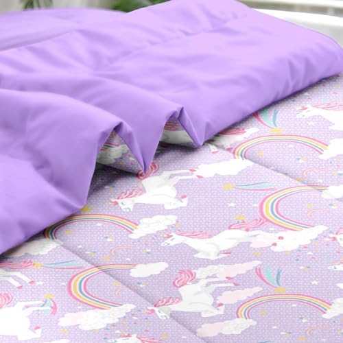Pamnest Unicorn Comforter Set Twin 5 Pcs