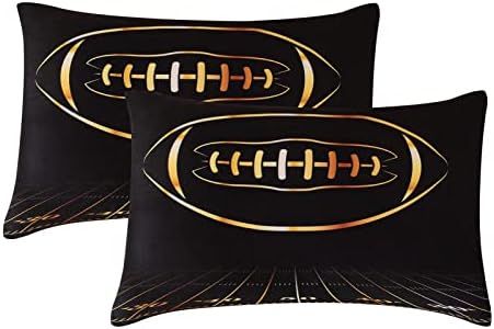MWMWMW Football Comforter Set for Boys