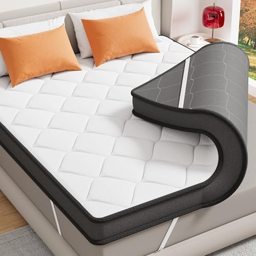 ELEMUSE 3 Inch Twin XL Mattress Topper with Cooling Pillowtop