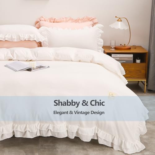 YamYard 3 Pcs Duvet Cover Queen Size Set