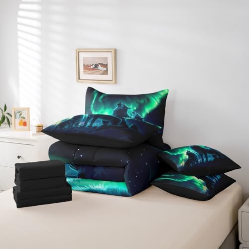 Erosebridal Wolf Bedding Queen 7pcs Set 1